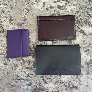 Leather wallets lot